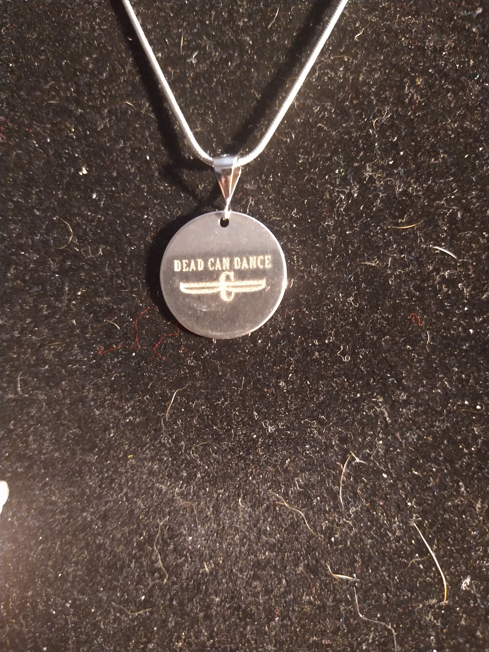 Stainless Steel Round Dead Can Dance Pendant Necklace